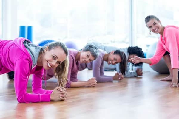 plank in gruppe